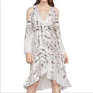 BCBGMaxAzria Leeam Cold-Shoulder Wrap Dress